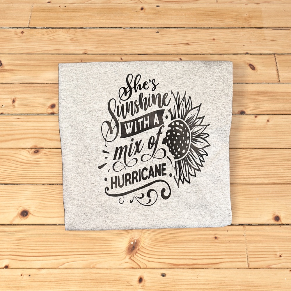 She’s sunshine mix of hurricane t shirt